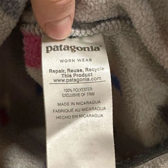 Patagonia Women's Snap-T Fleece Pullover Jacket Size S Multicolor Geometric - Picture 4 of 6